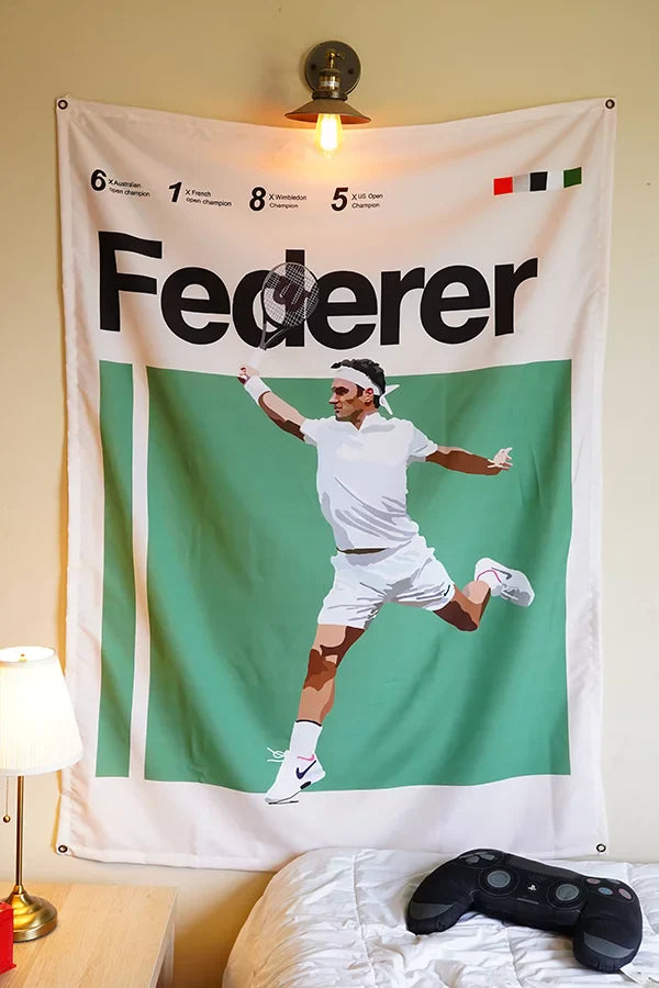 Roger Federer Tapestry